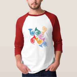 カラフルフレンチホルン Tシャツ