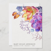 カラフルフローラお祝い 招待状 (裏面)