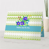 カラフルフローラとパターン カード (裏面)