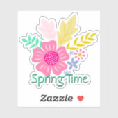 カラフルフローラの春 シール (シート)