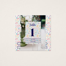 カラフルフローラの表結婚番カード