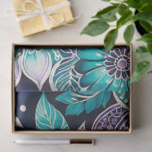 カラフルフローラろうけつ染めアートティッシュペーパー 薄葉紙 (ギフト)