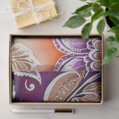 カラフルフローラろうけつ染めアートティッシュペーパー 薄葉紙 (ギフト)