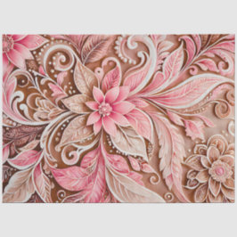 カラフルフローラろうけつ染めアートティッシュペーパー 薄葉紙