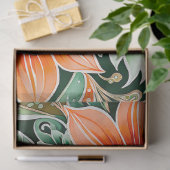 カラフルフローラろうけつ染めアートティッシュペーパー 薄葉紙 (ギフト)