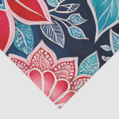 カラフルフローラろうけつ染めアートティッシュペーパー 薄葉紙 (詳細)