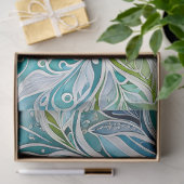 カラフルフローラろうけつ染めアートティッシュペーパー 薄葉紙 (ギフト)