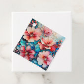 カラフルフローラインクアートギフトラベル フェイバータグ (インサイチュ)