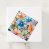 カラフルフローラインクアートギフトラベル フェイバータグ (インサイチュ)