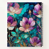 カラフルフローラインクアートスパイラルノート ノートブック (裏面)