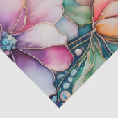 カラフルフローラインクアートティッシュペーパー 薄葉紙 (詳細)