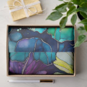 カラフルフローラインクアートティッシュペーパー 薄葉紙 (ギフト)