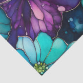 カラフルフローラインクアートティッシュペーパー 薄葉紙 (詳細)