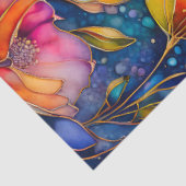 カラフルフローラインクアートティッシュペーパー 薄葉紙 (詳細)