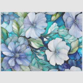 カラフルフローラインクアートティッシュペーパー 薄葉紙