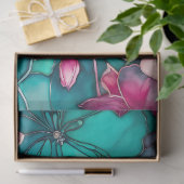 カラフルフローラインクアートティッシュペーパー 薄葉紙 (ギフト)