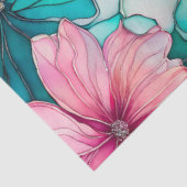 カラフルフローラインクアートティッシュペーパー 薄葉紙 (詳細)