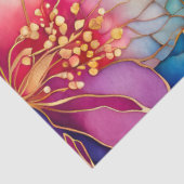 カラフルフローラインクアートティッシュペーパー 薄葉紙 (詳細)