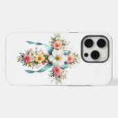 カラフルフローライースター/春クロス iPhoneケース (裏面横)