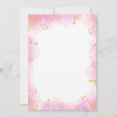 カラフルフローラエレガントガーデン誕生日ティーパーティー 招待状 (裏面)