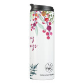 カラフルフローラカスタムハ企業のッピーホリデー タンブラー (回転右)