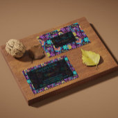 カラフルフローラガラスビーズPatternテクスチャ 名刺