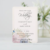 カラフルフローラガーデンウォーターカラー招待状 招待状 (スタンド正面)