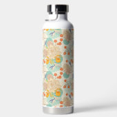 カラフルフローラガーデン模様 ウォーターボトル (右面)