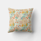 カラフルフローラガーデン模様 クッション (裏面)