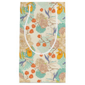 カラフルフローラガーデン模様 スモールペーパーバッグ (正面)