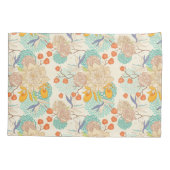 カラフルフローラガーデン模様 枕カバー (裏面)