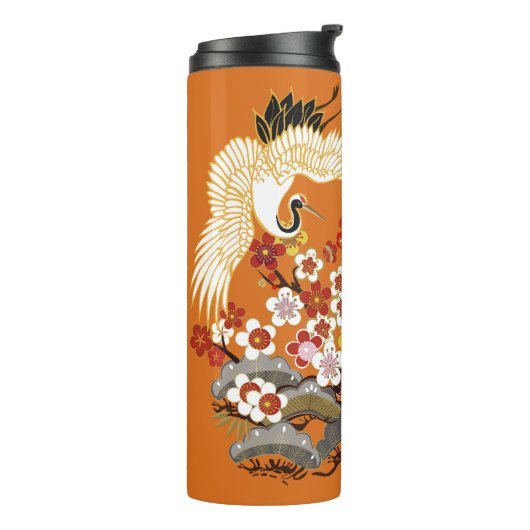 カラフルフローラクレーン桜パターン タンブラー (回転左)