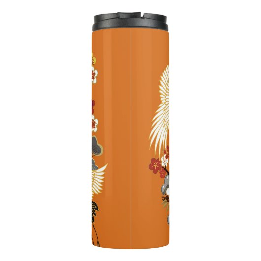 カラフルフローラクレーン桜パターン タンブラー (裏面)