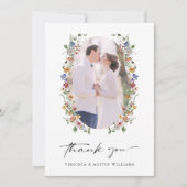 カラフルフローラサンキューカード サンキューカード (正面)