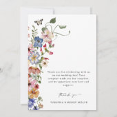 カラフルフローラサンキューカード サンキューカード (裏面)