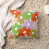 カラフルフローラシンプル熱帯花模様 クッション (ブランケット)