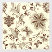 カラフルフローラシームレスパターン ウィンドウサイン (シート)