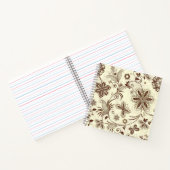 カラフルフローラシームレスパターン ノートブック (内部)