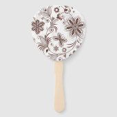 カラフルフローラシームレスパターン ハンドファン (裏面)