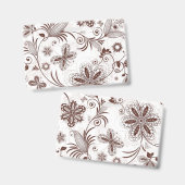 カラフルフローラシームレスパターン バッジ (正面＆裏面)