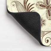 カラフルフローラシームレスパターン マウスパッド (コーナー)