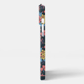 カラフルフローラシームレパーソナライズされたス名 iPhoneケース (左側面)