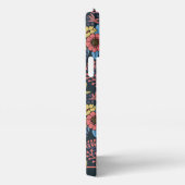 カラフルフローラシームレパーソナライズされたス名 iPhoneケース (右側面)