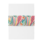 カラフルフローラソープのまわりにラップ 招待状ベリーバンド (裏面例)