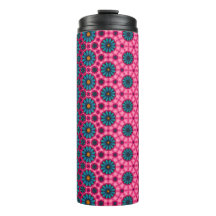 カラフルフローラデザインタンブラー