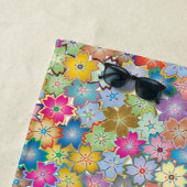 カラフルフローラデザインビーチタオル ビーチタオル (インサイチュ)