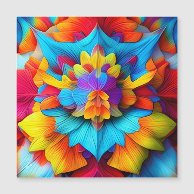 カラフルフローラデザイン (正面)