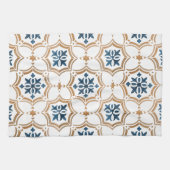 カラフルフローラデザイン キッチンタオル (横)