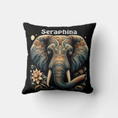 カラフルフローラデザイン クッション (裏面)