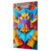 カラフルフローラデザイン クリップボード (左)